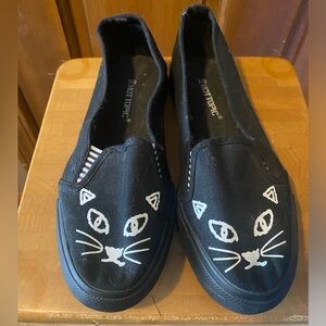 Hot Topic Black Cat Face Flats